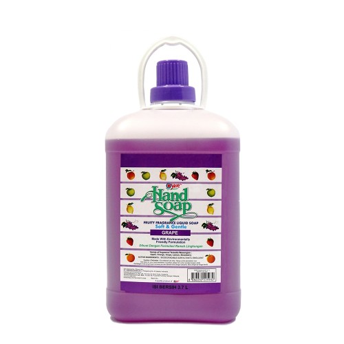 Yuri Hand Soap Sabun Pencuci Tangan Refill 3.7 Liter - Grape